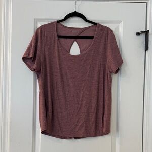 Old Navy Mauve Short-Sleeve Activewear Top